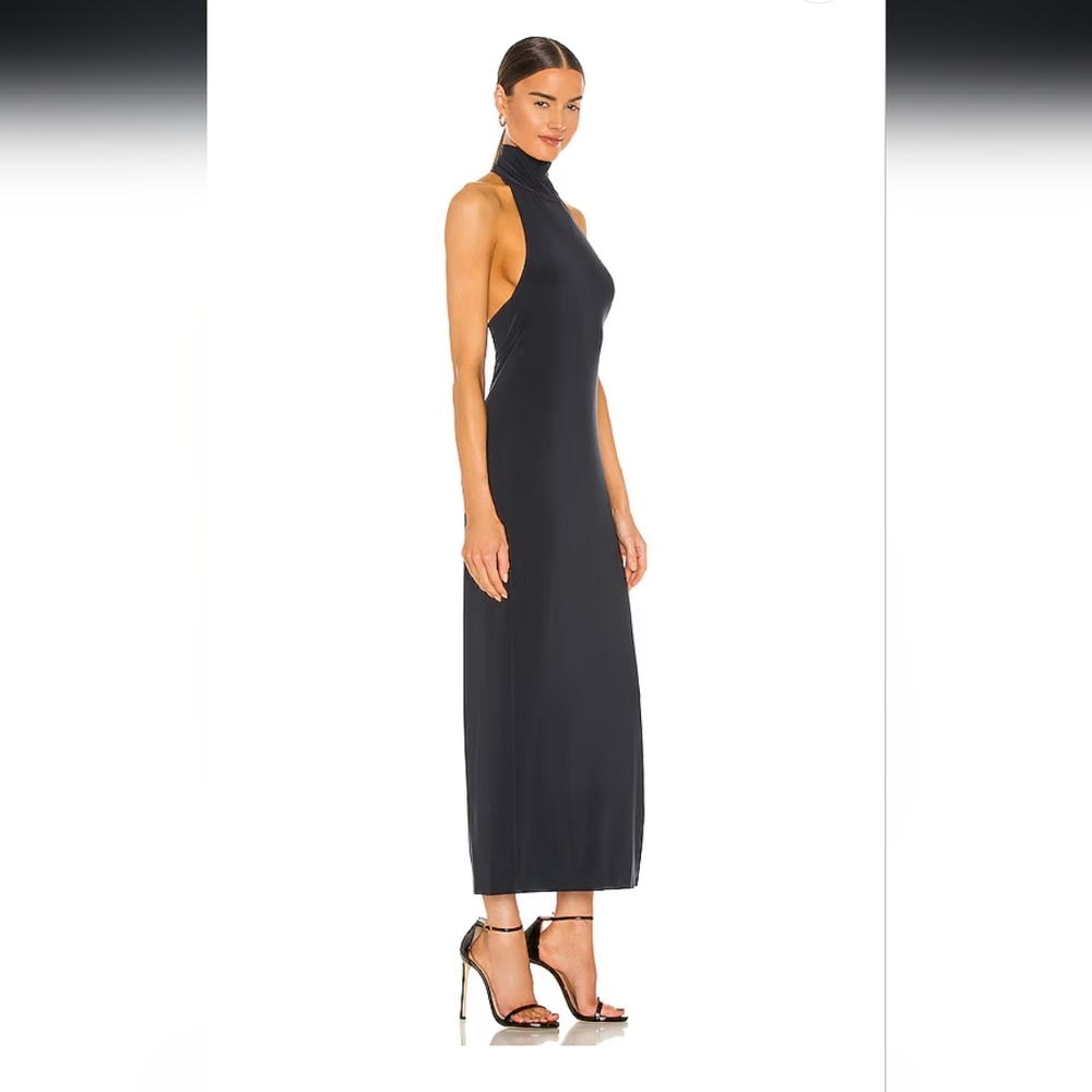Norma Kamali NWOT Zebra halter dress